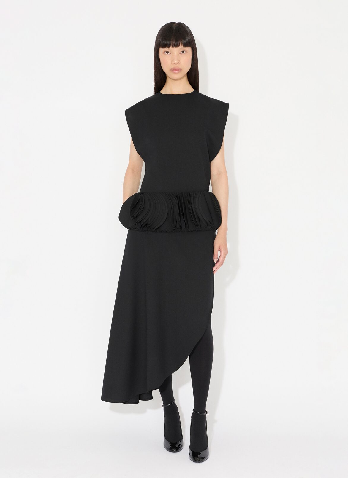 WOOL MILLEFEUILLE DRESS ALAÏA  WOOL MILLEFEUILLE DRESS